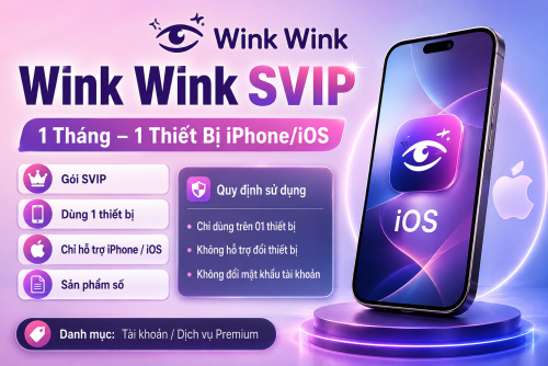 Tài Khoản Wink VIP 1 Tháng Giá Rẻ - Bảo Hành Trọn Gói